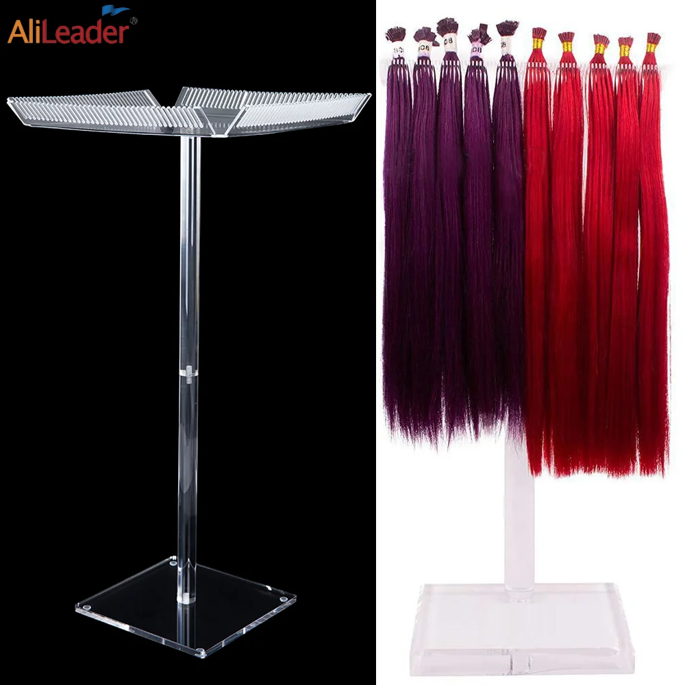 

Alileader Acrylic Hair Extension Holder Wig Stand Hair Hanger Sectioning Display Hair Separator Stand For Hair Salon Styling