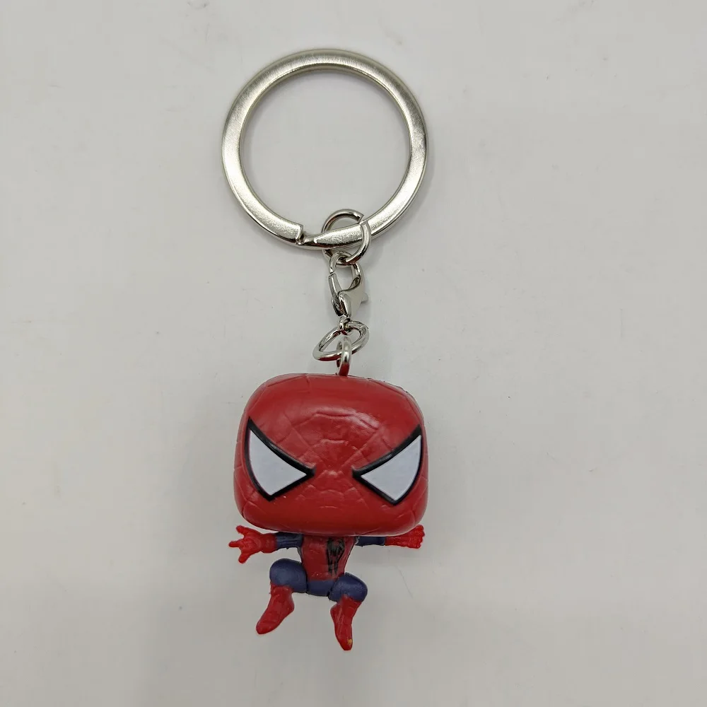 Pocket Keychain Spiderman ARAGORN WOODY Sleeping Stitch LISA JISOO Action Figure Collection Model Key chain Cute Doll keyring