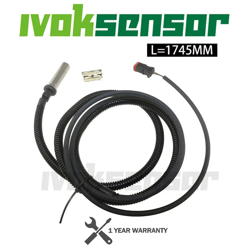 

Wheel Speed 90 Degree ABS Sensor For SCANIA Truck 4410329430 1892057 1530704 1482006 L=1745MM