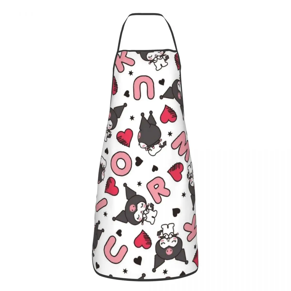 Kawaii Sanrio Kuromi Cartoon Polyester Schort 52*72Cm Keuken Grill Bib Tablier Hotel Pinafores Voor Volwassen Chef-Kok