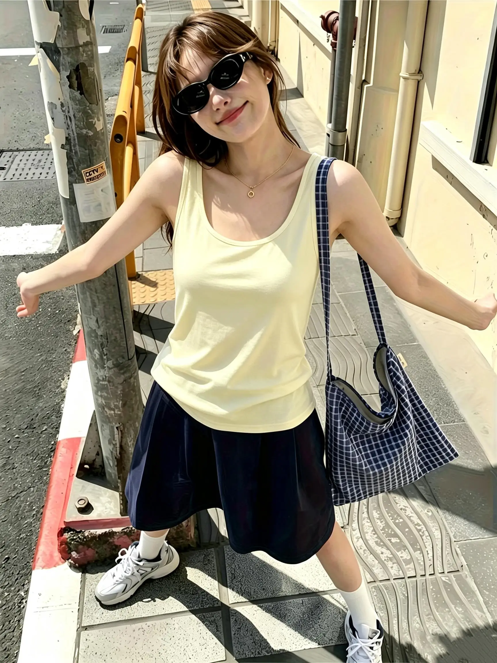 Running Solid Color Womens Korean Vest Slim Cotton Singlet Summer Casual Camisole Fashion Elasticity Tank Tops Female Clothes