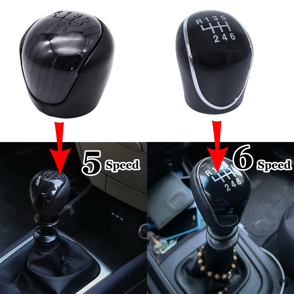 

5 6 Speed Gear Shift Knob For Kia Ceed ED SsangYong Actyon Nissan Sentra B16 Car-styling Shifter Lever Pen Handball Pu Leather