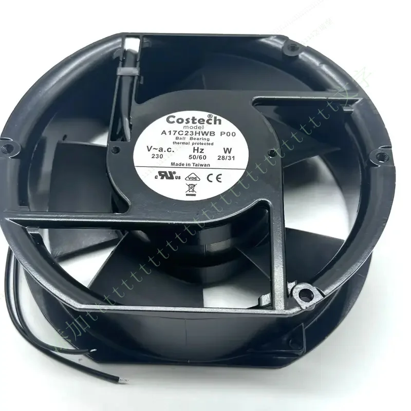 

W ДЛЯ COSTECH A17C23HWB P00 AC 230 В 28/31 Вт 172x150x51 мм 2-проводной охлаждающий вентилятор для сервера