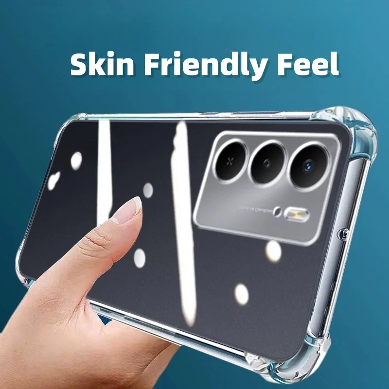 Transparente, stoßfeste TPU-Handyhülle für OPPO A5 Pro / A5 / A5X – transparent