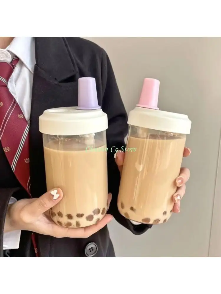X90F Leakproof Sport Water Bottle Big Capacity Straw Lid Designs Large Capacity Straight Drinking Transparent Cup