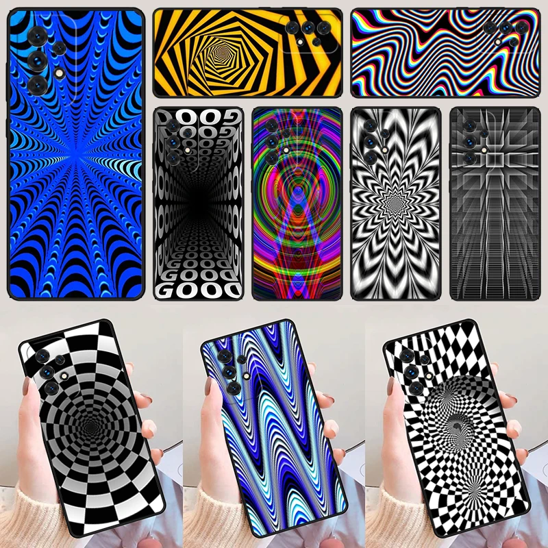 Optical Illusion Print For Samsung Galaxy A52 A72 A73 A20e A21S A50 A70 A11 A12 A42 A31 A40 A51 A71 A32 A80 A91 Phone Case Cover