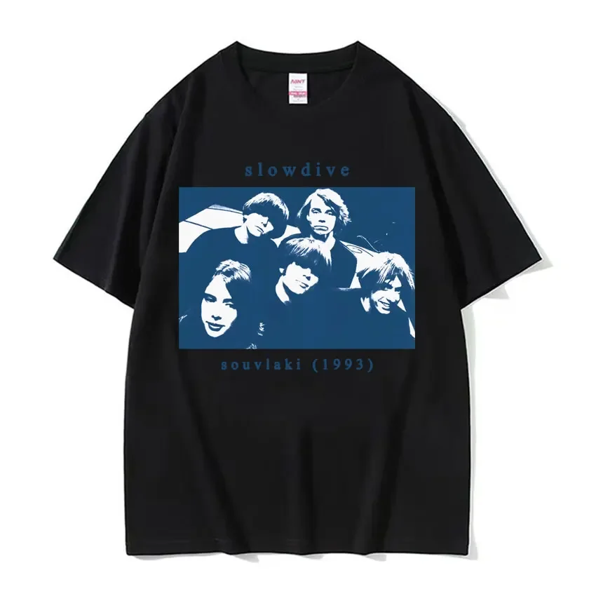 Britain Band Slowdive Souvlaki 1993 Tee Shirt Men Women Summer Casual Short Sleeve T-shirt Hip Hop Oversized T-shirt Streetwear