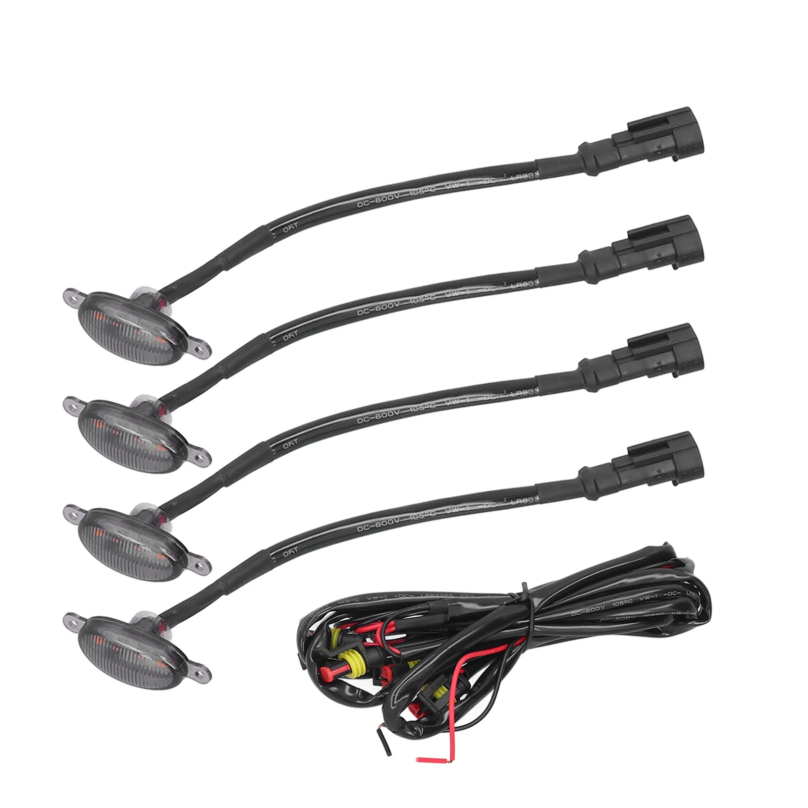 

Front Grid LED Light LED Front Grille Lights Amber Lighting for Car Pickup Truck SUV Off‑Road