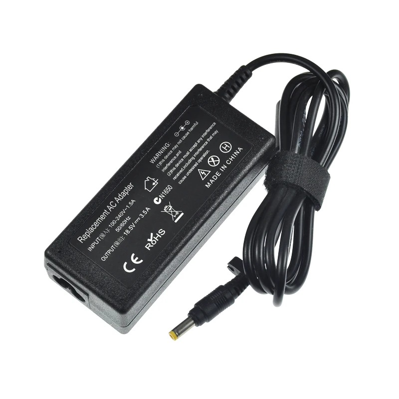 18.5V 3.5A 65W AC Power Adapter Charger For HP Laptop 463958-001 NC6320 DV5 DV6 DV7 Big Mouth With Needles