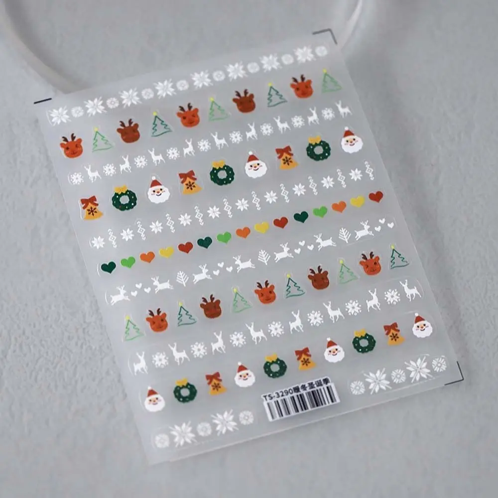 

DIY Nail Charms Christmas Nail Stickers Manicure Ornaments Christmas Snowman Halloween Nail Decals Pumpkin Ghost