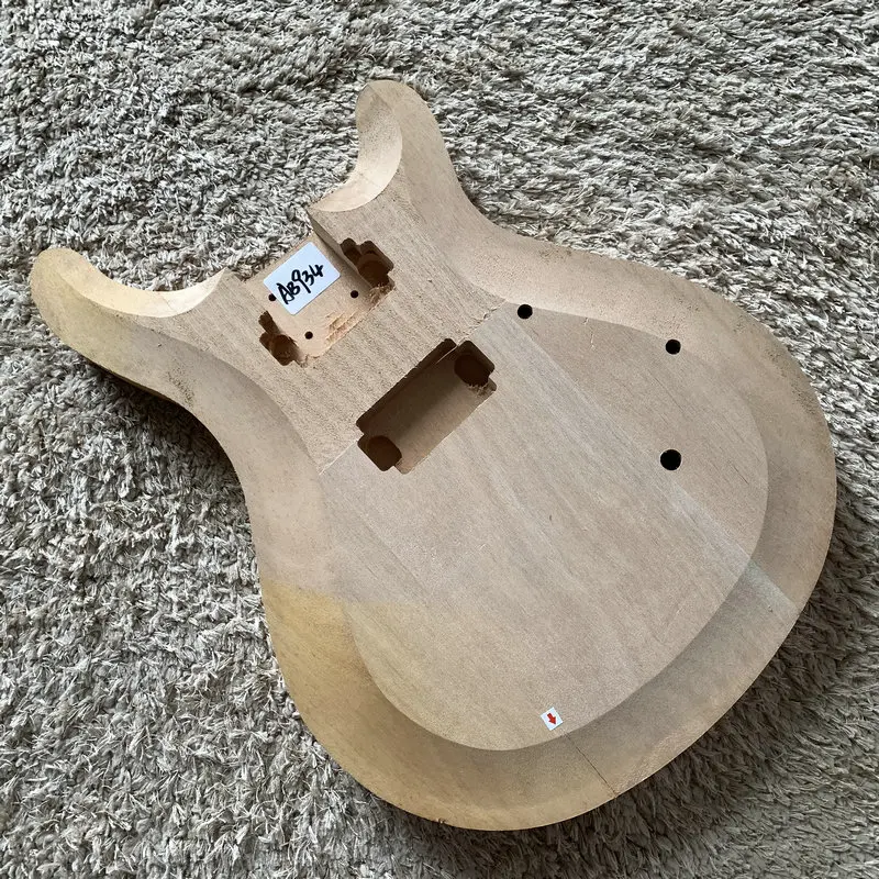 Custom Handmade Unfinished Electric Guitar Body Natrural Solid Wood Set-in Connection DIY Guitar Parts AB933/AB934