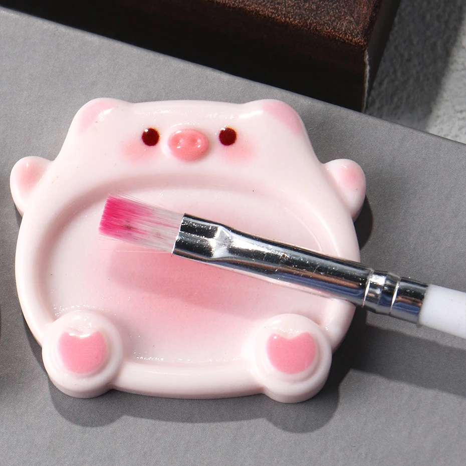 2 قطعة لوحة ألوان الكرتون مسمار الفن خلط اللون رسم البليت هلام البولندية مسمار اللوحة لوحة الرسم هلام البولندية أدوات مانيكير