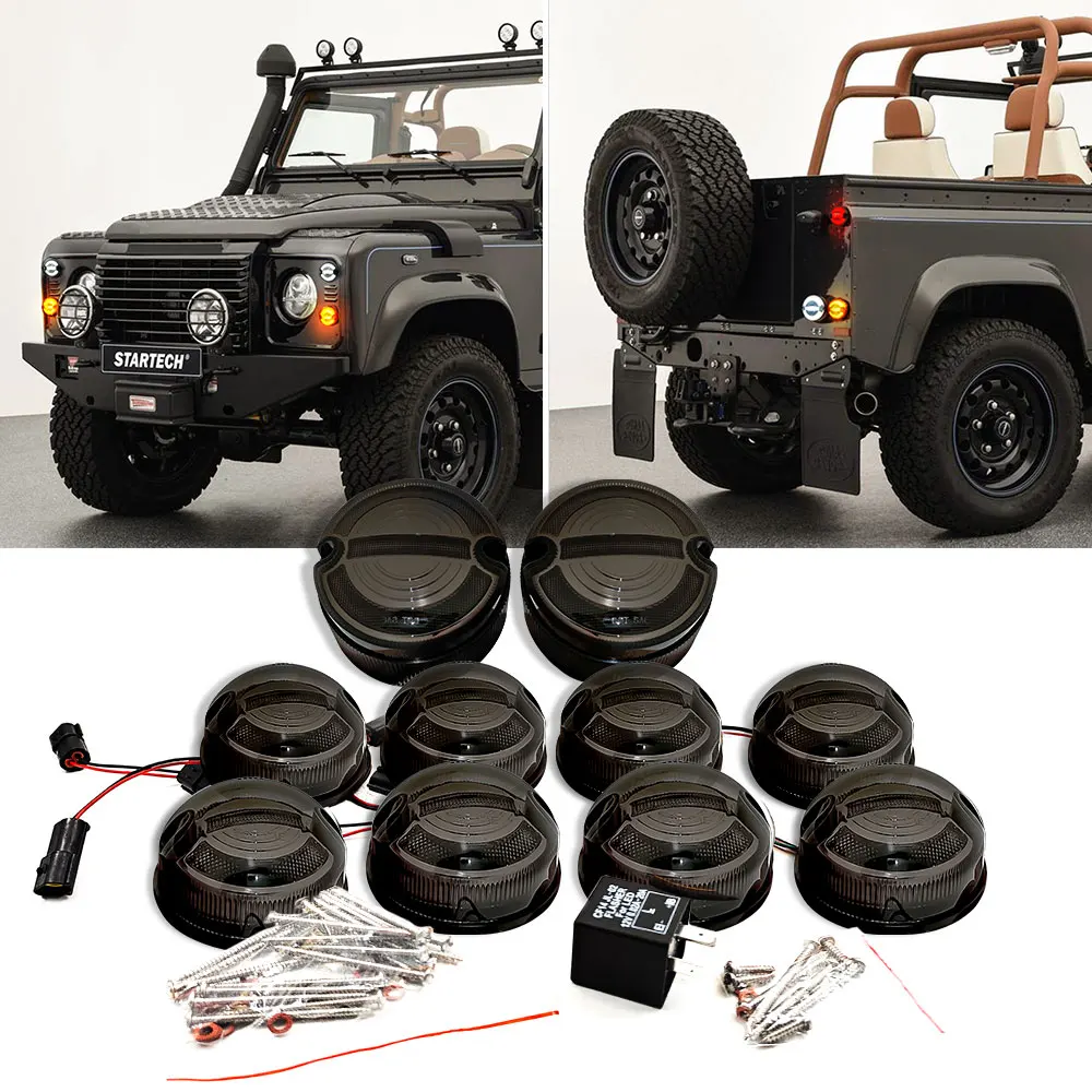 10pcs LED Upgraded Complete Kits For Land Rover Defender 90 110 130 L316 1995-2016 Turn Signal Position Tail Brake Stop Light