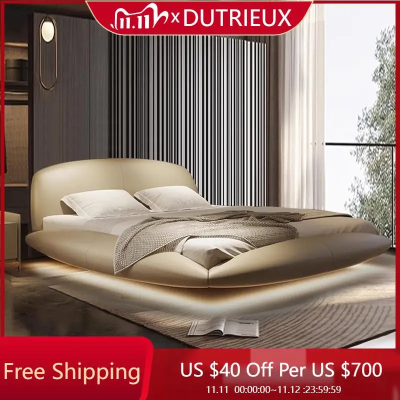 

Floating Frame Bed High End Quality Apartment Master Bedroom Create Bed Light Luxury Wedding Create Muebles Bedroom Furniture