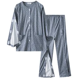 Dressing Aids for Bedridden Elderly Easy to Put on Take off Hospital Uniform for Patients with Bone Fracture Home Rehabilitation