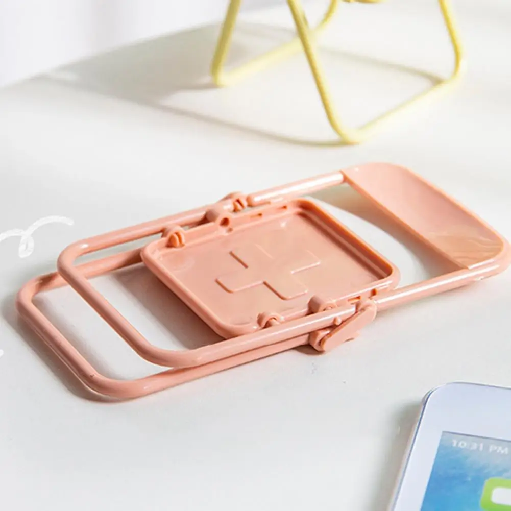 مضحك لطيف كرسي حامل هاتف المحمول البسيطة طوي العالمي سطح المكتب الهاتف الخليوي كسول قوس الوقوف