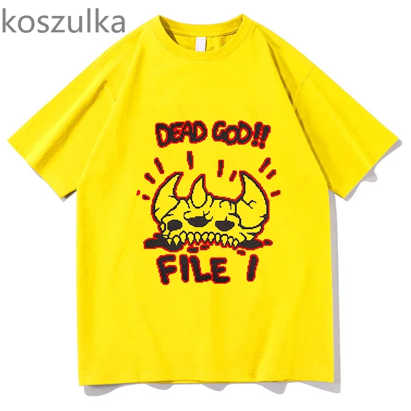 Binding Of Isaac 2024 T-shirt O-Neck Short Sleeve Dead GOD FILE Shirts Fans Gift Unisex Fashion Casual Pure Cotton Streetwear