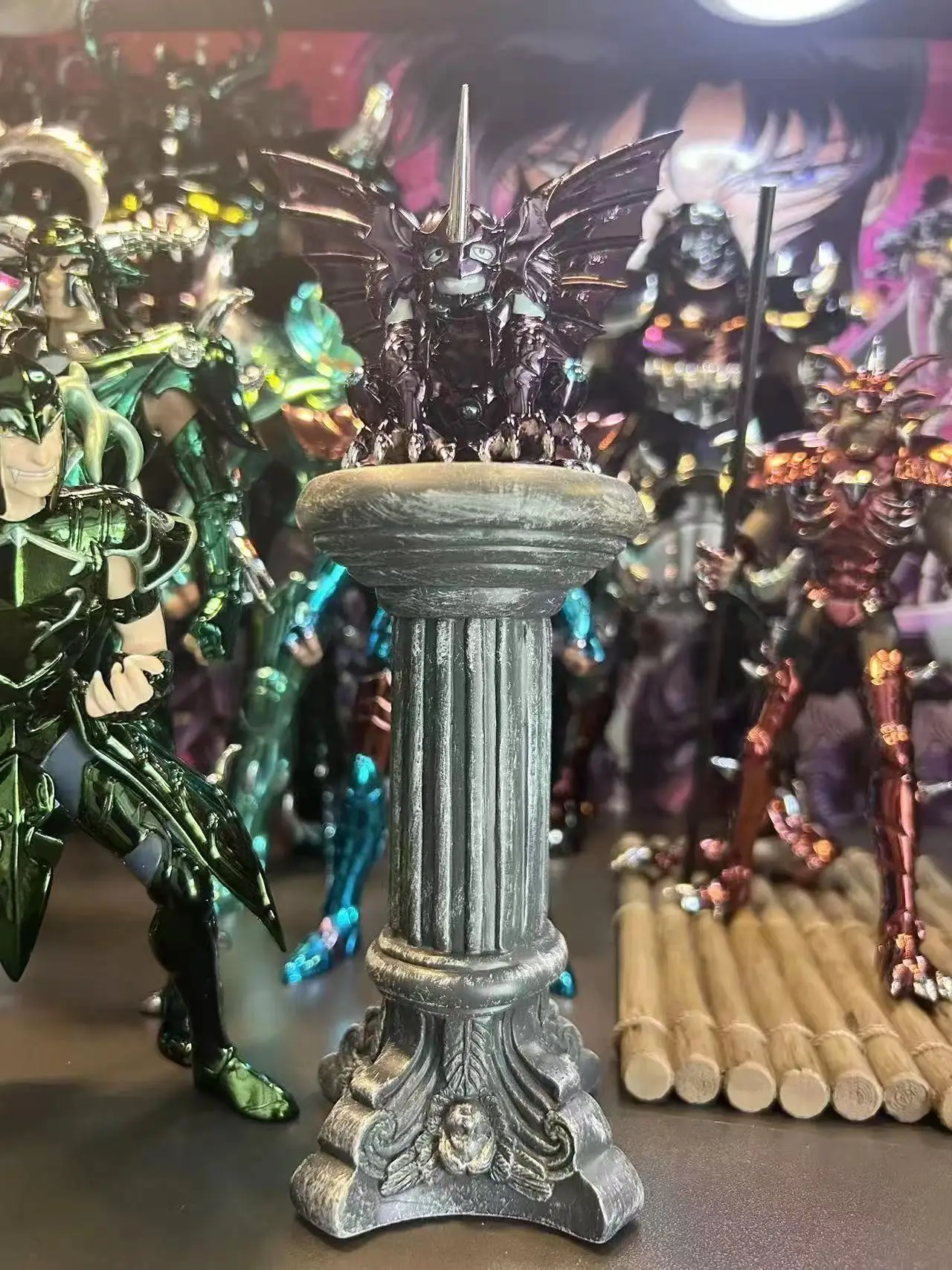 Saint Seiya Mythe Doek EX Hades Leger 108-specten Superplice Gargoyle Underworld Dark Mantle Ridders van Zodiac GK Hars Figuur Speelgoed