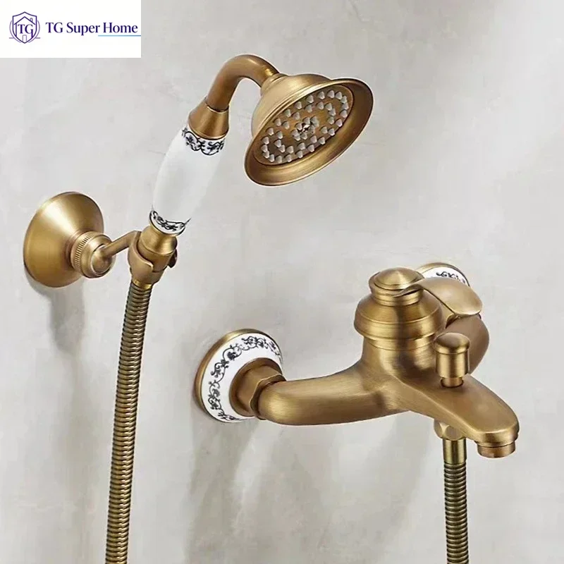 French Light Luxury Single Hole Brass Basin Faucet Ceramic Handle Hot Cold Mixer Tap Bathroom Vanity Countertop Sink Faucet