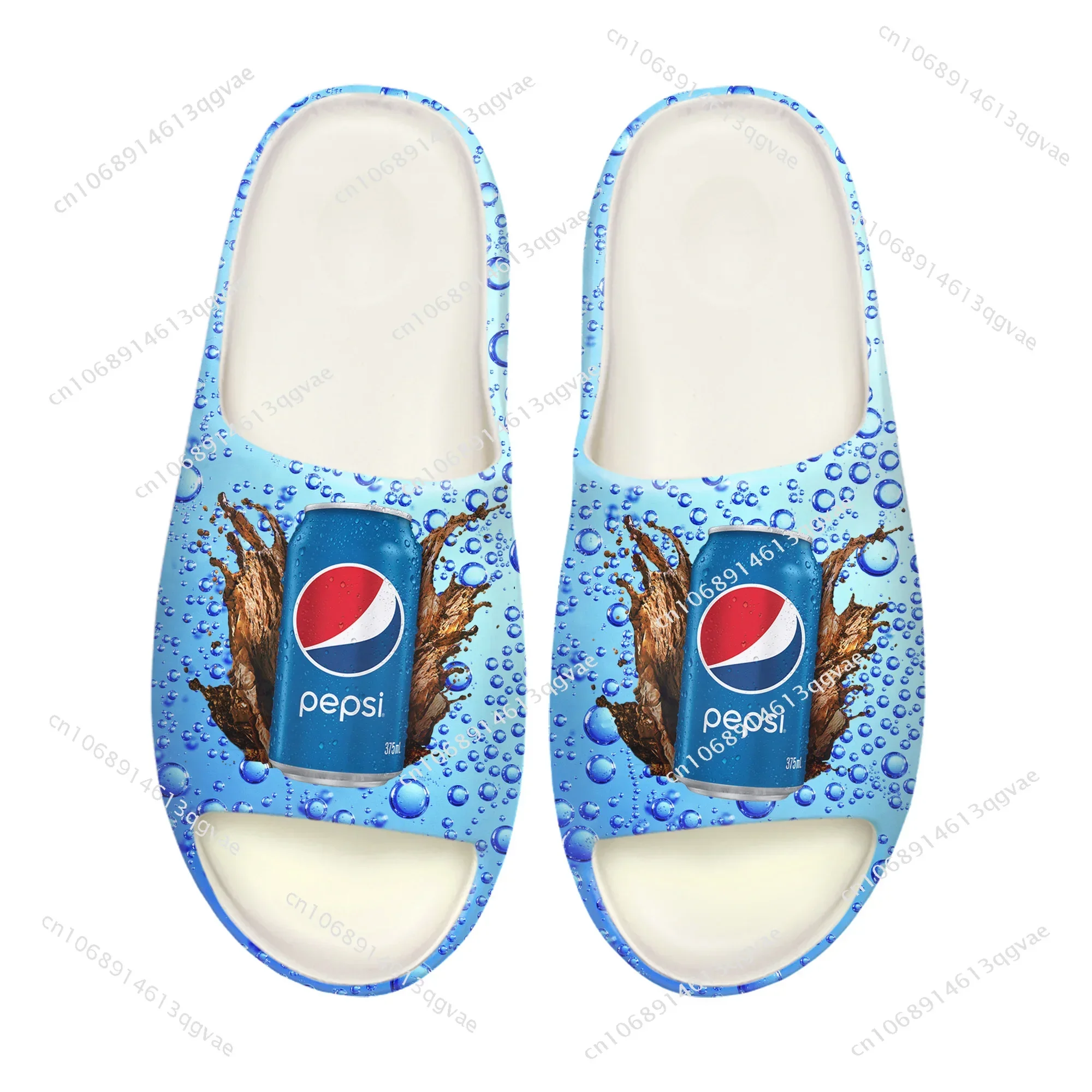 P-Pepsi-Cola شباشب ناعمة وحيدة قباقيب منزلية أحذية مائية مخصصة للرجال والنساء المراهقات يخطو على صنادل شاطئ الحمام القرف