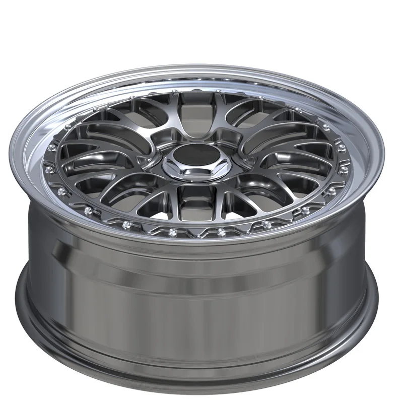 Borui Forged Passenger Car Wheels 19 20 21 22 24 Inch 6061-T6 Alloy Racing Car Wheel Custom Polished Lip 2 Piece Wheel Rims