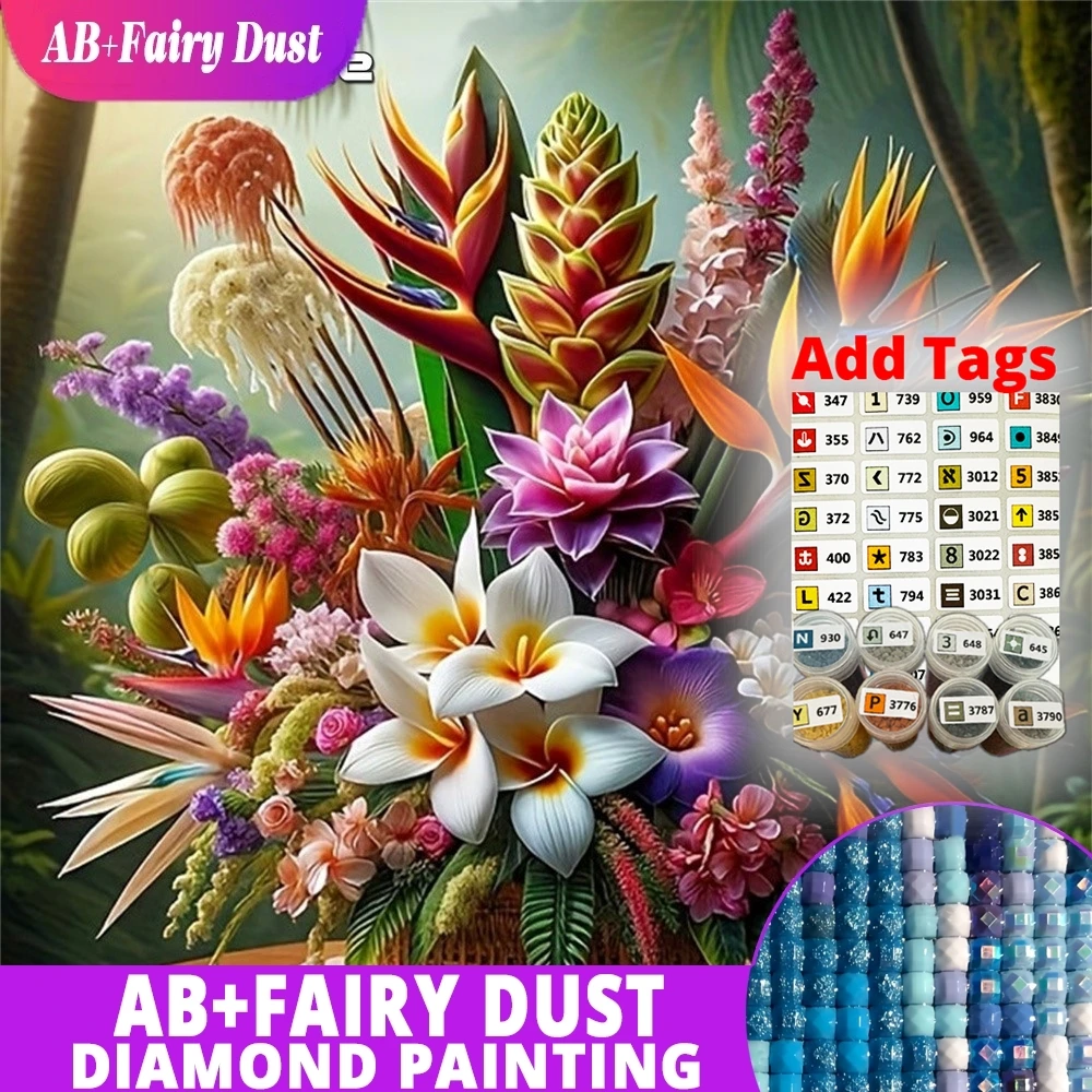 

Набор для вышивания стразами AB Fairy Dust DMC: Алмазная мозаика «Лилия», картина из страз, вышивка цветов, полная квадратная вышивка, декор для дома