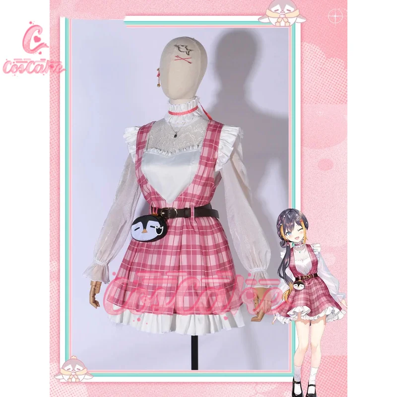 CosCake Vtuber Petra Gurin Plaid Skirt Cosplay Costume Cos Game Anime Party Uniform Hallowen Play Role Clothes Clothing