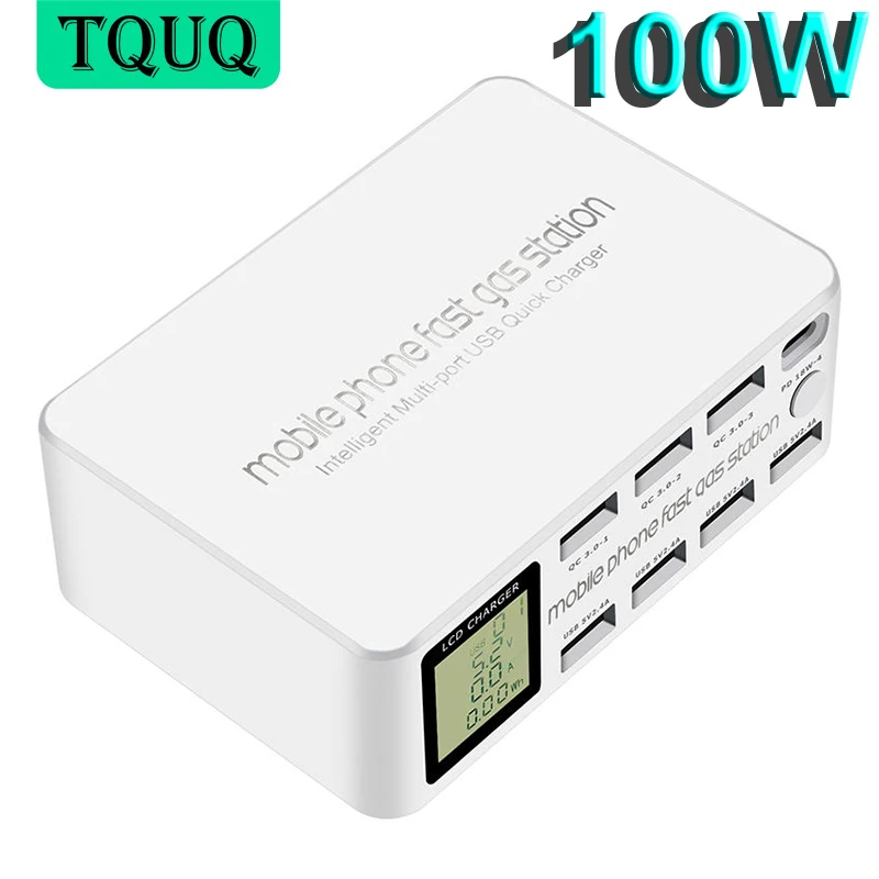 

Зарядное устройство TQUQ с 8 USB-портами, 100 Вт