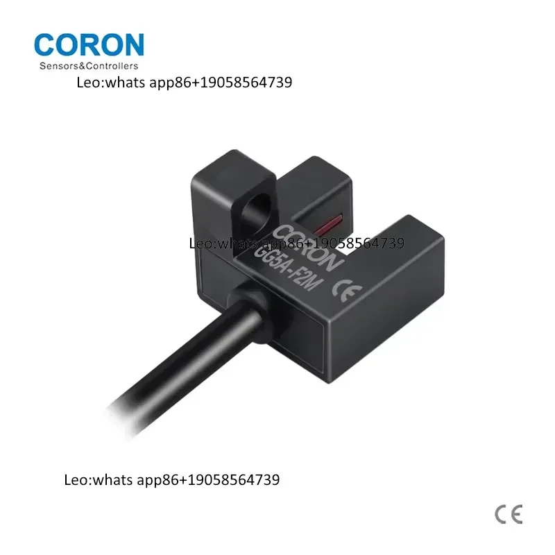 GG5A-F2M-P PNP Optical Switch 5mm Detection Distance Through-Beam F Shape Cable Lead-Out Large Groove Depth Precision