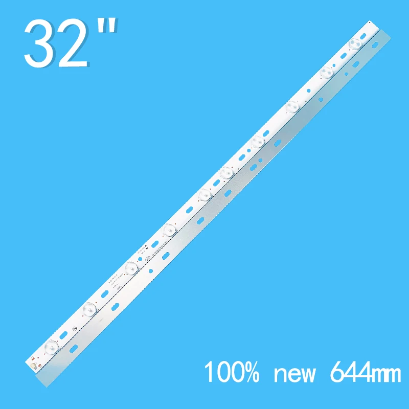 New 2PCS/lot 644mm 10LEDs 6V For KONKA 40