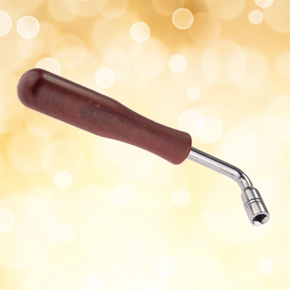 

Guzheng Piano Tuning Hammer Hardwood Lever Handle Wrench Guzheng Tuner Tool Quadrilateral Tip Spanner Mute