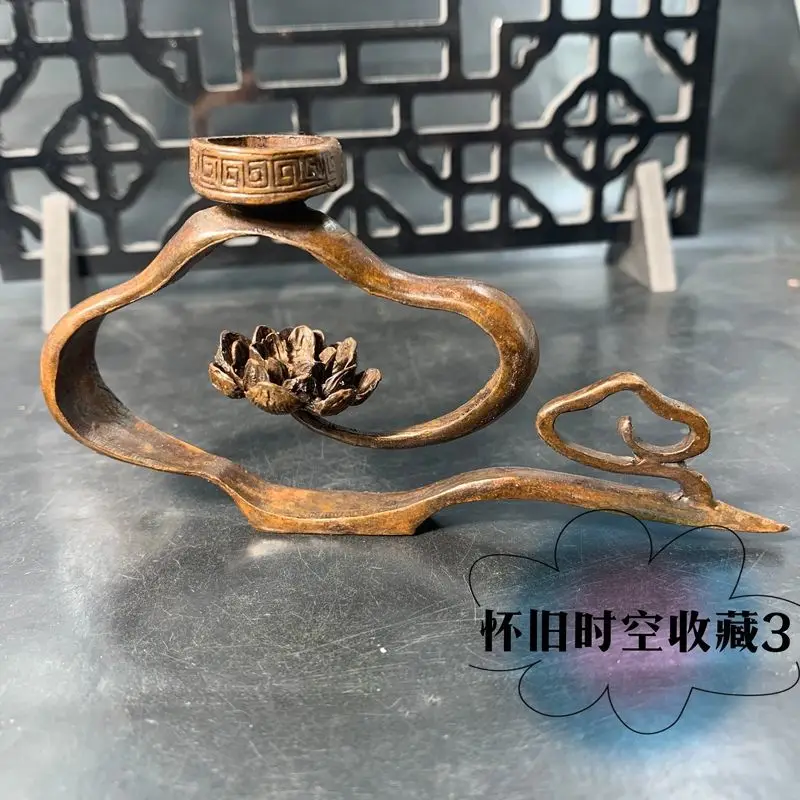 Auspicious cloud lotus leaf zen incense burner Sticks Holder Statue for Tea Home Decor Ornaments