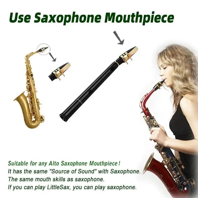 Mini Pocket Saxophone C Key Sax Woodwind Instrument with Carrying Bag Portable Little Saxophone Sax Woodwind Musical Instrument