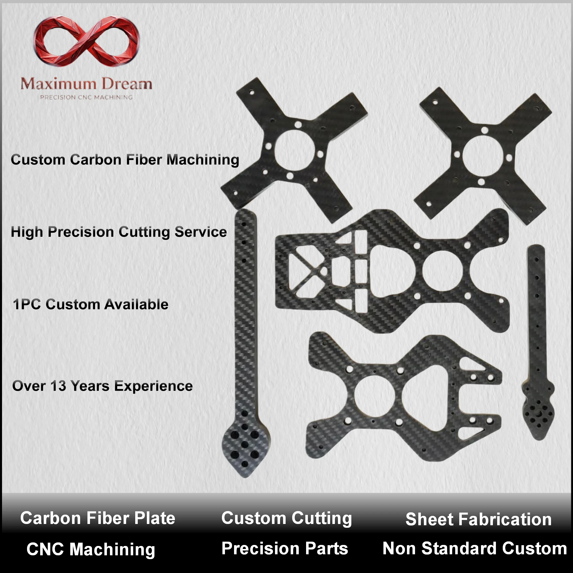 Servicio de Mecanizado CNC de  - Drone Frame reseña y precio