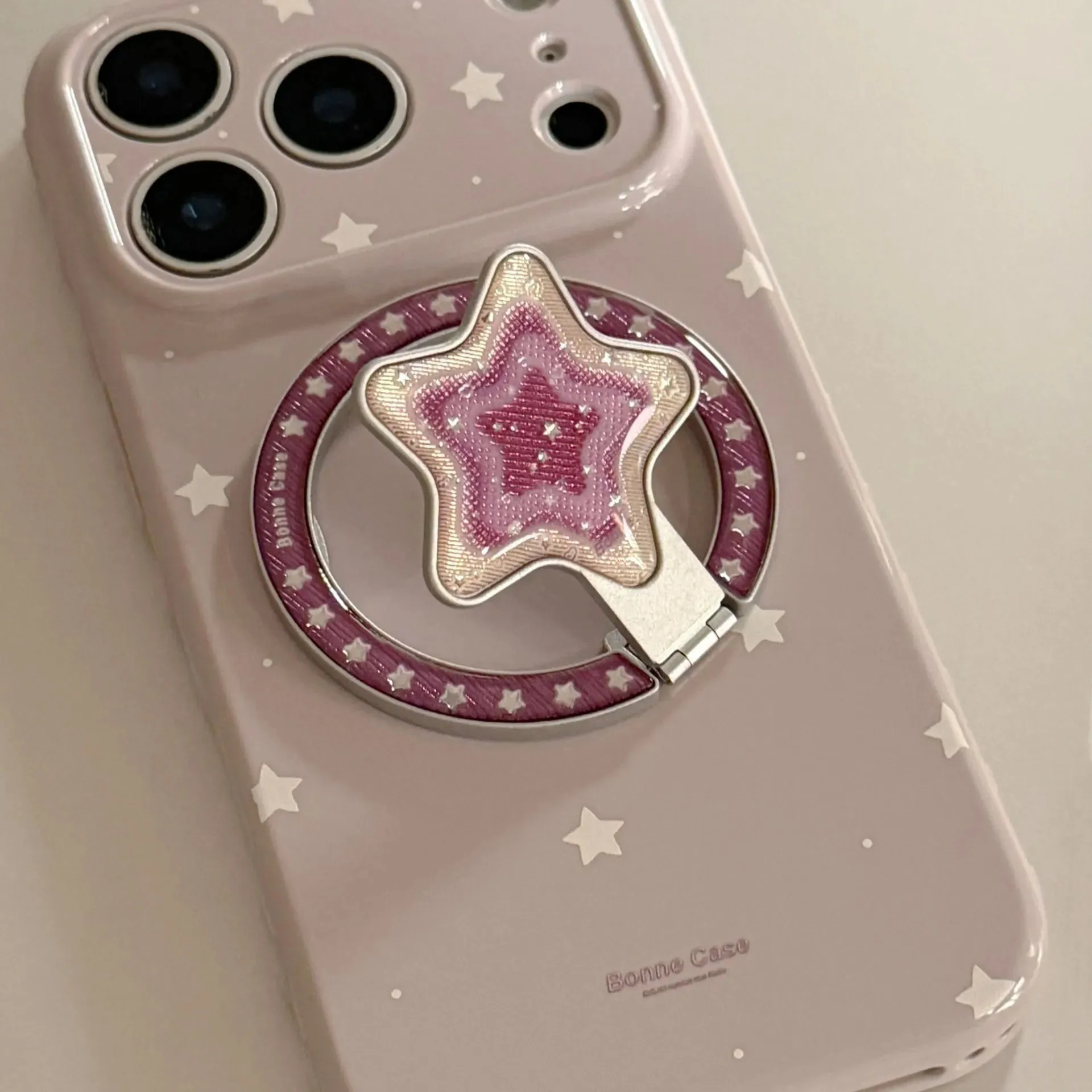 

Sweet Star Magnetic Holder Foldable Portable For Magsafe Phone Stand Y2K Girl For iPhone 17Promax Wireless Charging Bracket
