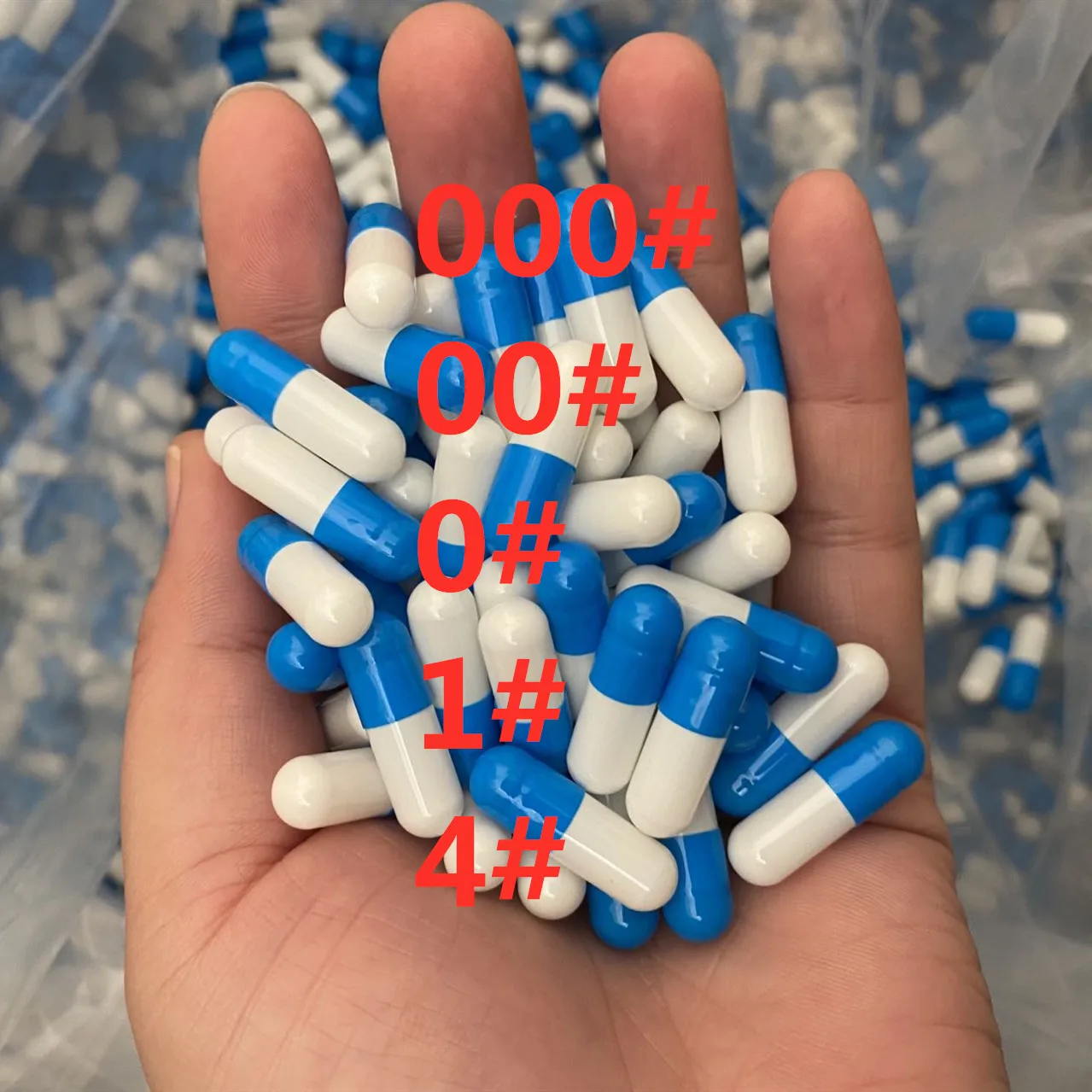 1000PCS 000#,00#,0#,1#,4#! Joined Medicine Capsule! Gelatin Empty Capsule.Empty Capsle,Capsule Case,Pill,Granule Packaging