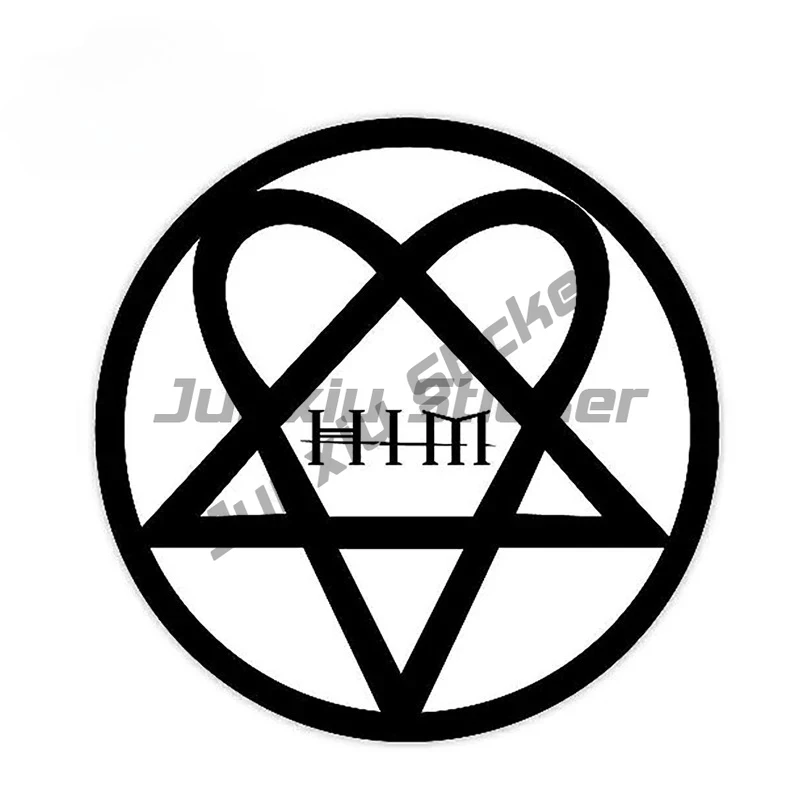 

Heartagram Pink Decal Funny Car Styling Sticker Waterproof Auto Motor Decoration Graphics Car Stickers