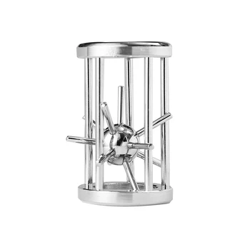 Bloquear desbloquear gaiola estrela metal cérebro teasers crianças adultos iq desafio jogos para testar sua paciência brinquedos hobbies rompecabezas