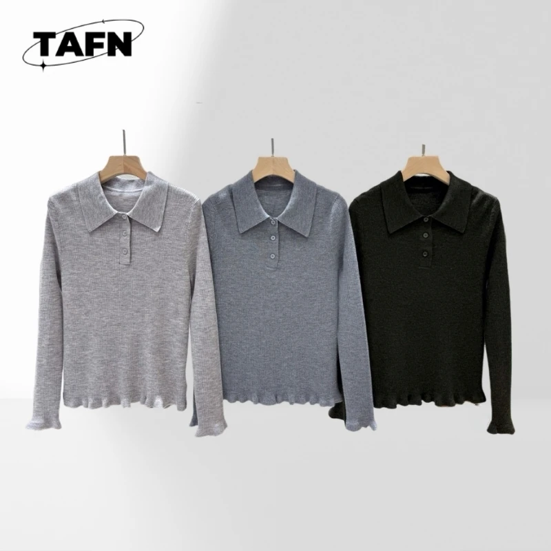 

25 Popular and American Style Cashmere Warm Leisure Lapel Niche Wrinkles Fashionable Comfortable All-Matching Item A25094