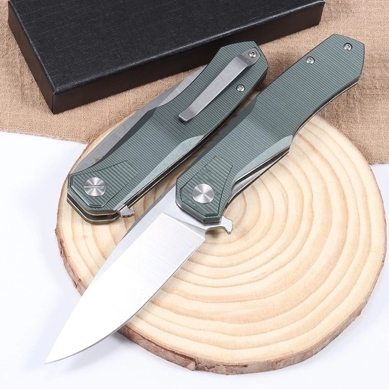 

732 High Quality Outdoor Camping Folding Pocket Knife Tactical Hunting S90V Blade Portable Utility Self-defense Knives EDC Tools