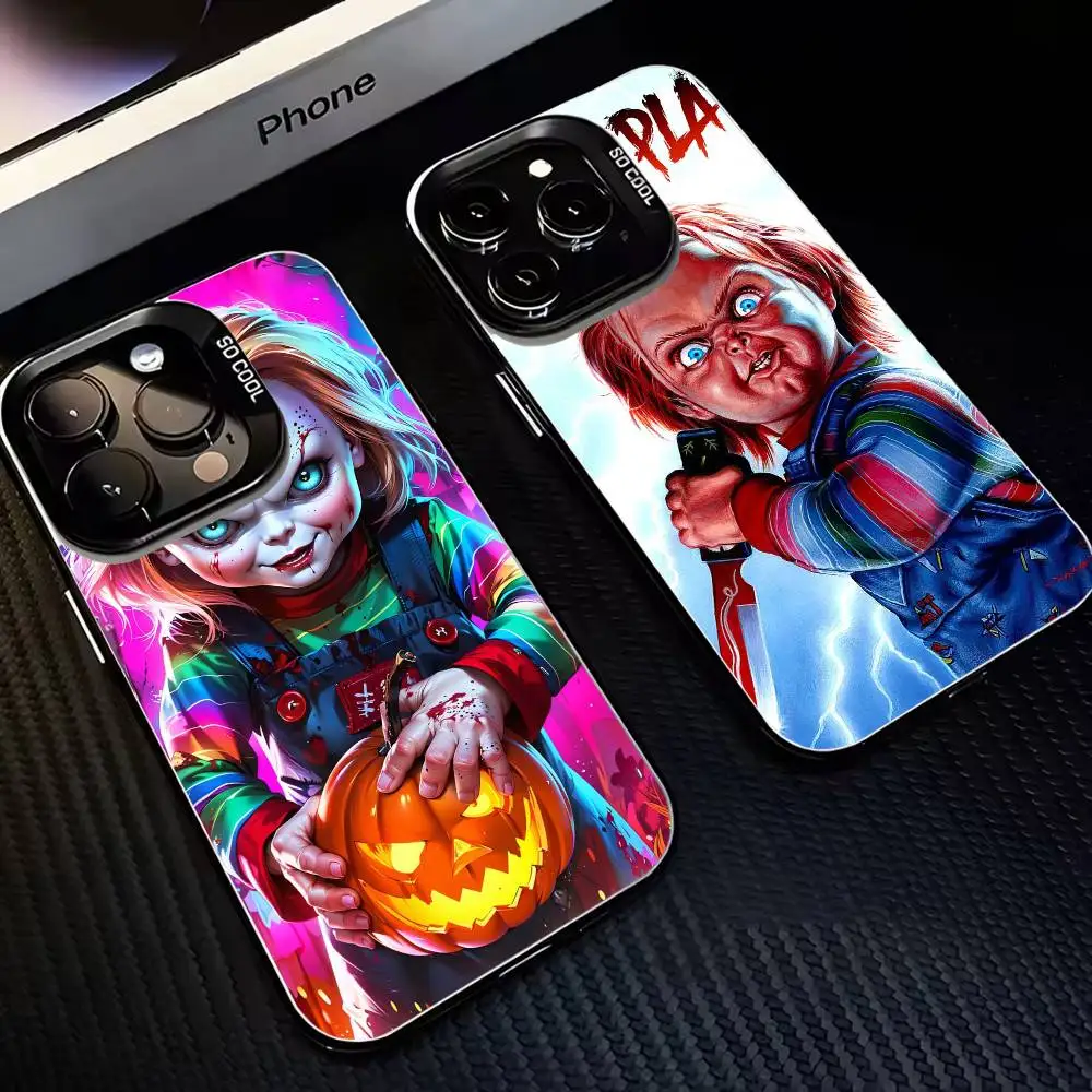 

CHUCKY HORROR CHURSE CHUCKY CHILDS Phone Case For iPhone 16,15,14,13,12,11,Mini,Pro,MAX Black Matte Shockproof Cover