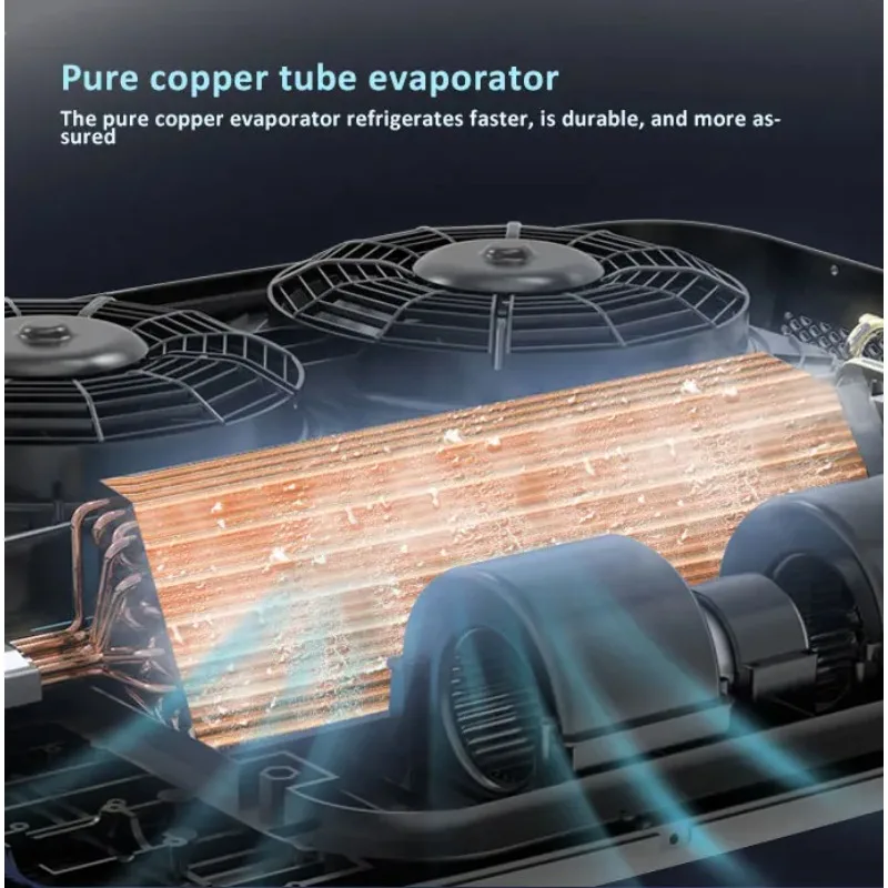 12 فولت الكهربائية على السطح RV العاكس ضاغط 24 فولت المقصورة وقوف السيارات شاحنة قافلة مكيف الهواء 12 فولت #5