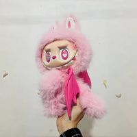 In Stock New 38cm The Monster Labubu Series Zimomo Big Angel Creative Doll Vinyl Pendant Doll Model Replica Toys Birthday Gifts