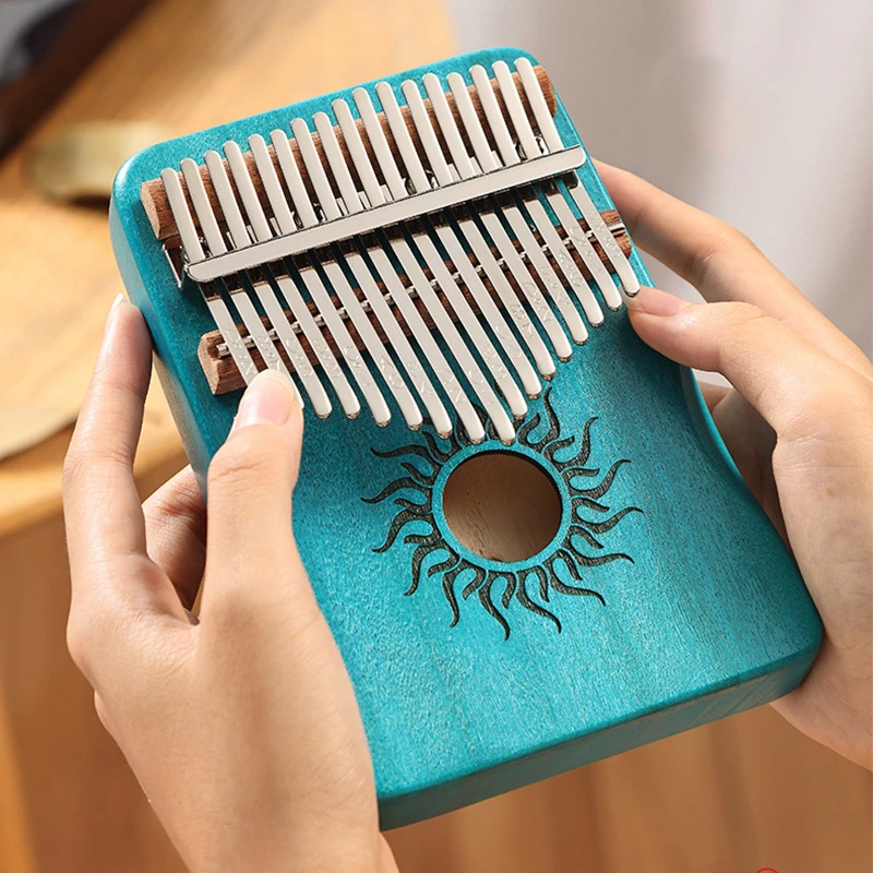 17 21-Tasten Kalimba Fingerklavier Kalimba Daumenklavier Tastatur Musikinstrument Mbira für Anfänger Musikliebhaber Geschenke