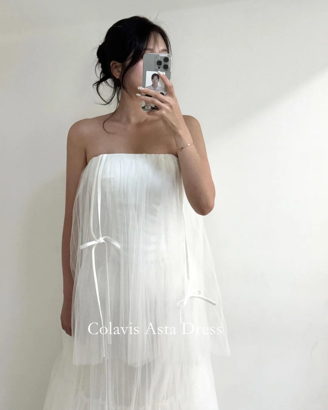 Colavis Ast Spaghetti Straps Wedding Dress White Tulle Customized Princess Tiered Elegant Fancy  Bride Dresses Bridal Gowns