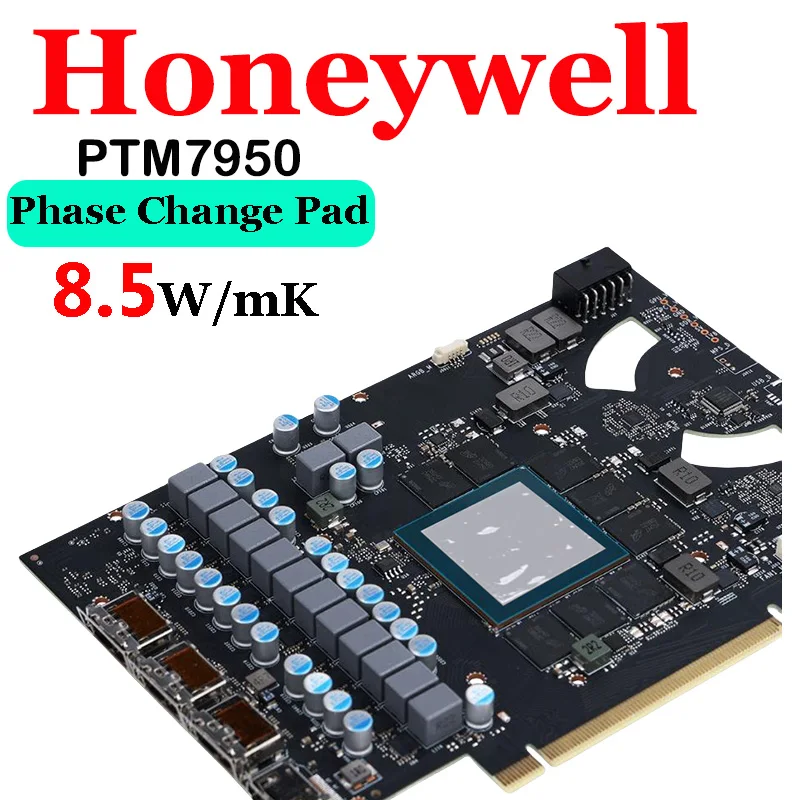 هانيويل ptm7950 مرحلة تغيير الوسادة معجون حراري GPU وحدة المعالجة المركزية المبرد 40x80X0.2 مللي متر التبريد موصل بطانة حماية من السيليكون حصيرة Termмоoproкла