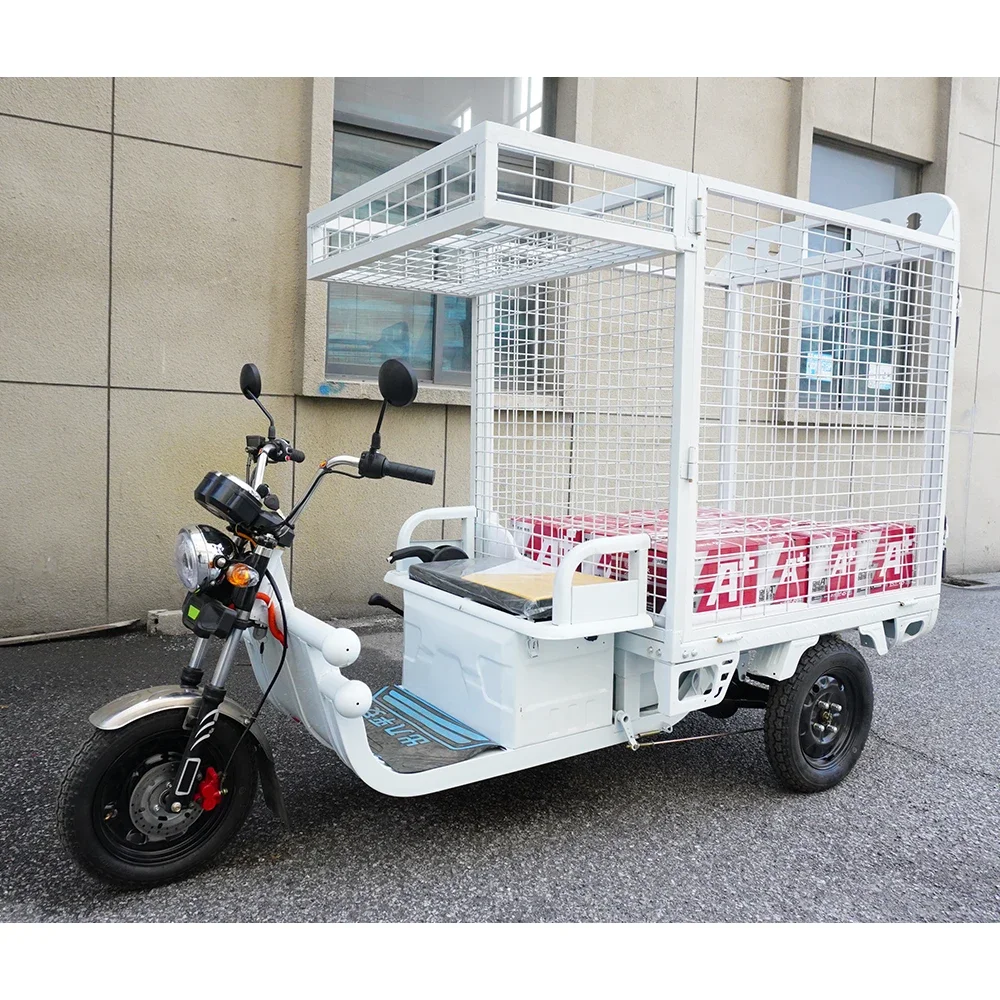 3 Wheel Customized Electric Tricycles with Rear Box 2000W Electric Tricycles for Recycle Goods