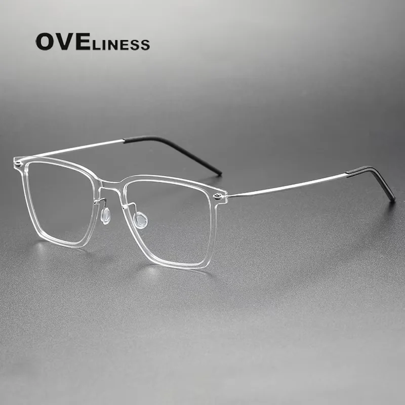 

2026 Acetate Titanium Screwless Glasses Frame Men Eyeglasses Frames Women Spectacles High Quality Eyewear