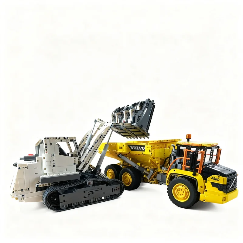2135pcs MOC Technical Liebherr LR 626 Front Shovel Model Building Blocks Christmas Gift Toy Idea Collection Education Display 3D