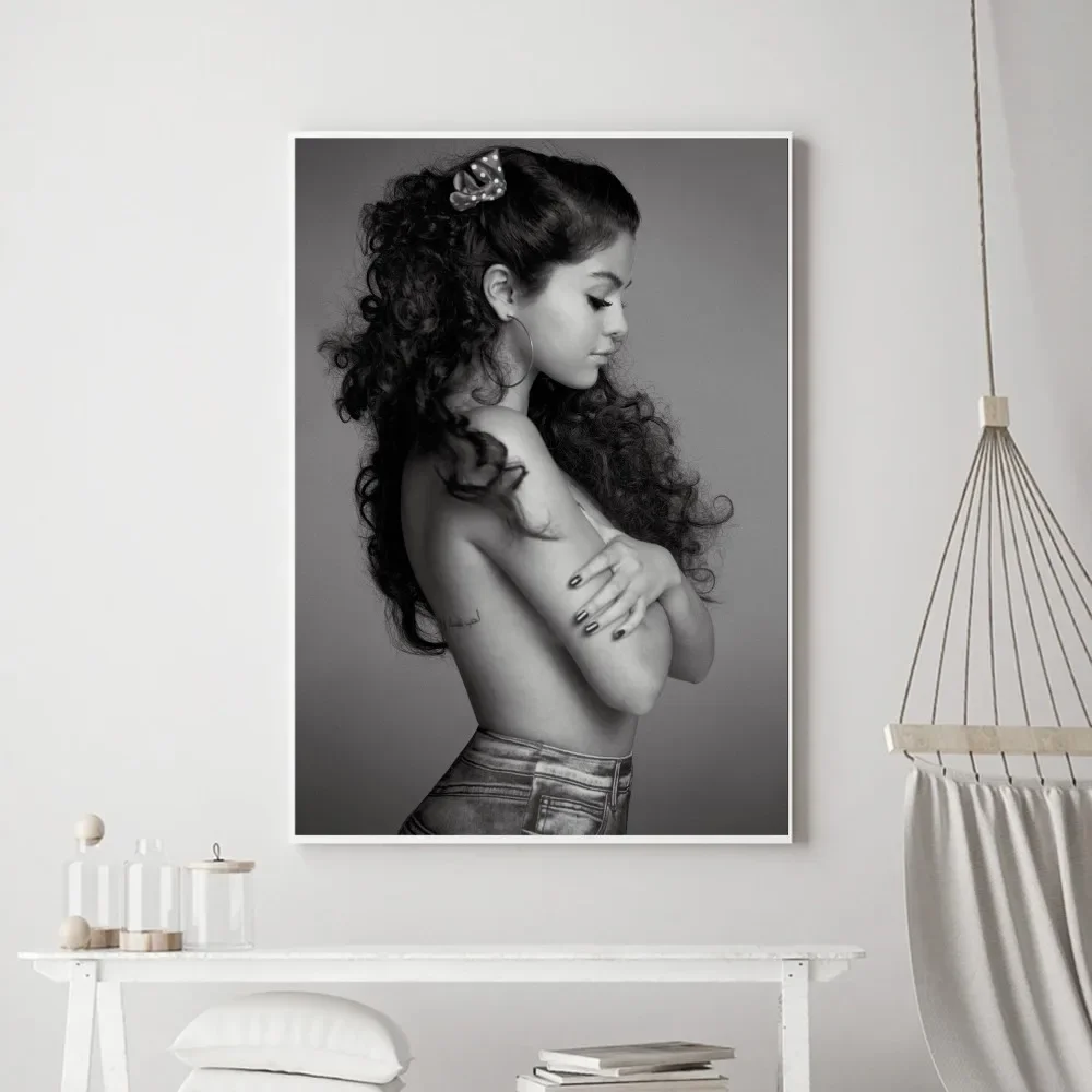 Singer S-Selena Gomez Poster Prints Poster Wall Painting Bedroom Living Room Wall Bar Restaurant Sticker Small